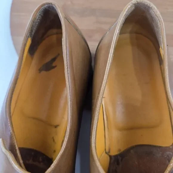 Oliver Sweeney Dagher Shoes‎ Mens 10 Slip On Square Toe Leather Loafers Italy